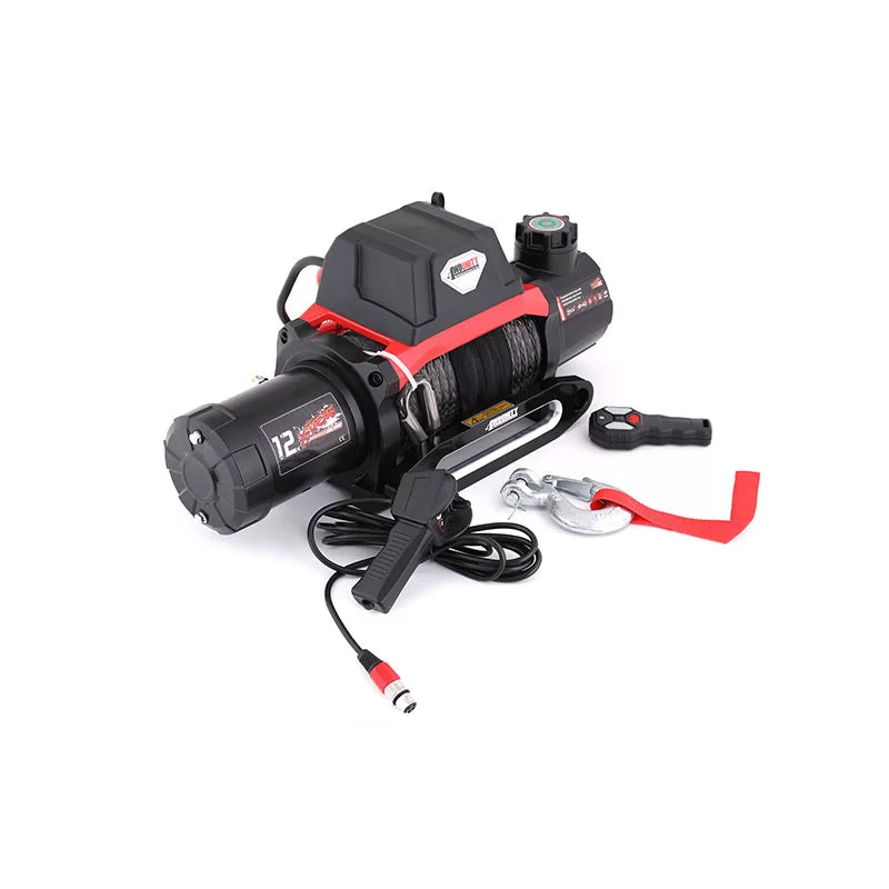 WINCH ELECTRICO DE DOBLE VELOCIDAD 12,000LB SOGA SINTETICA