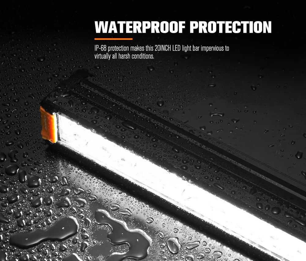 LIGHTFOX Rigel Series 20inch Osram LED Light Bar 1Lux @ 509m 15,096 Lumens