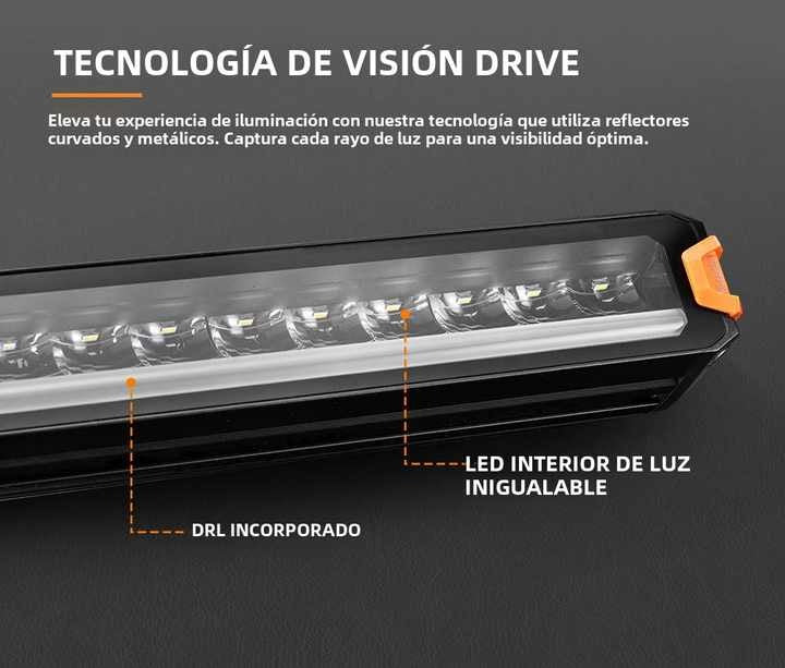 LIGHTFOX 21 Inch Light Bar Combo with DRL IP68 1 Lux @ 575M 12,100 Lumens