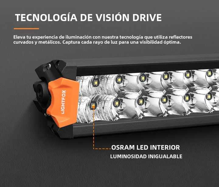 LIGHTFOX Rigel Series 22inch Laser Light Bar With Spot Flood Combo Beam 1lux @ 1016M 9,650 Lumens