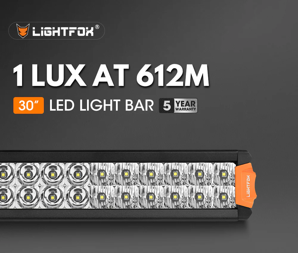 LIGHTFOX Rigel Series 30inch Osram LED Light Bar 1Lux @ 612m 22,644 Lumens