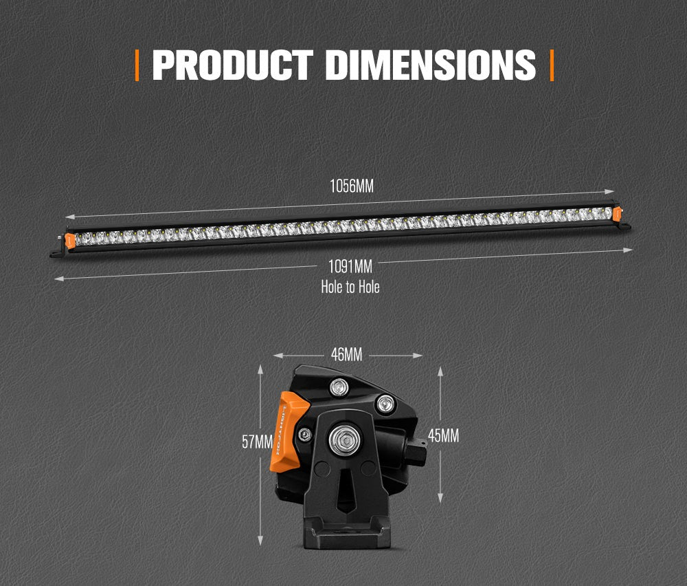 LIGHTFOX Vega Series 40inch Osram LED Light Bar 1Lux @ 611m 25,160 Lumens