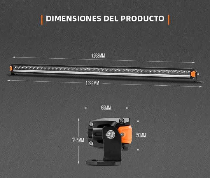LIGHTFOX 40 Inch Light Bar IP68 Combo with DRL 1lux @ 735M 18,700 Lumens
