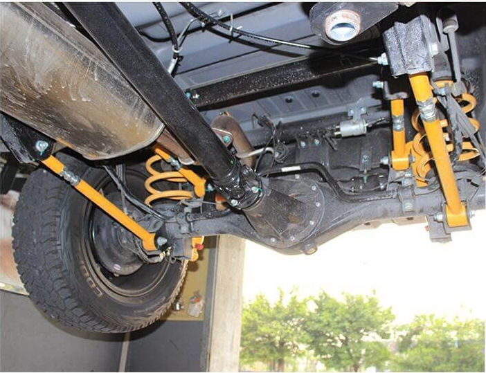 KIT BRAZOS DE CONTROL INFERIOR/SUPERIOR 4 LINK REFORZADOS Y AJUSTABLES PARA NISSAN PATROL Y61