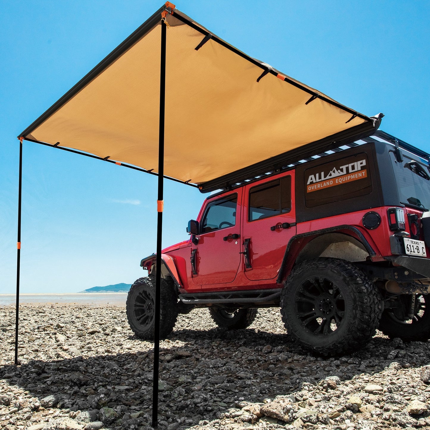 ALL-TOP Toldo universal multilateral, impermeable, antidesgarro, resistente a los rayos ultravioletas, extensión de toldo para mayor privacidad y sombra (ver tamaños disponibles)