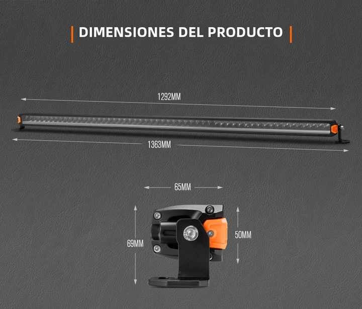 LIGHTFOX 50 Inch Light Bar IP68 Combo with DRL 1lux @ 850M 20,900 Lumens