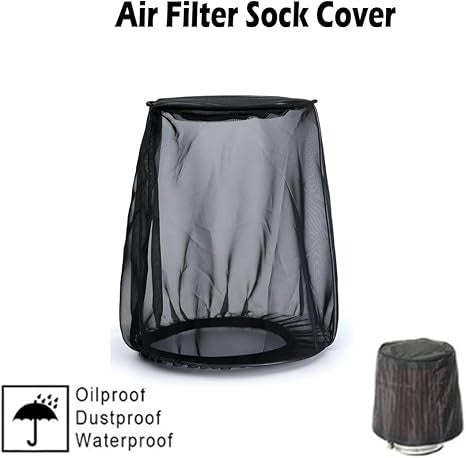 Cubierta de filtro de aire de rendimiento de cono de coche, versión más gruesa, a prueba de polvo, cubierta de protección a prueba de agua, universal para filtro de entrada de aire frío de alto flujo(ver diferentes tamaños)