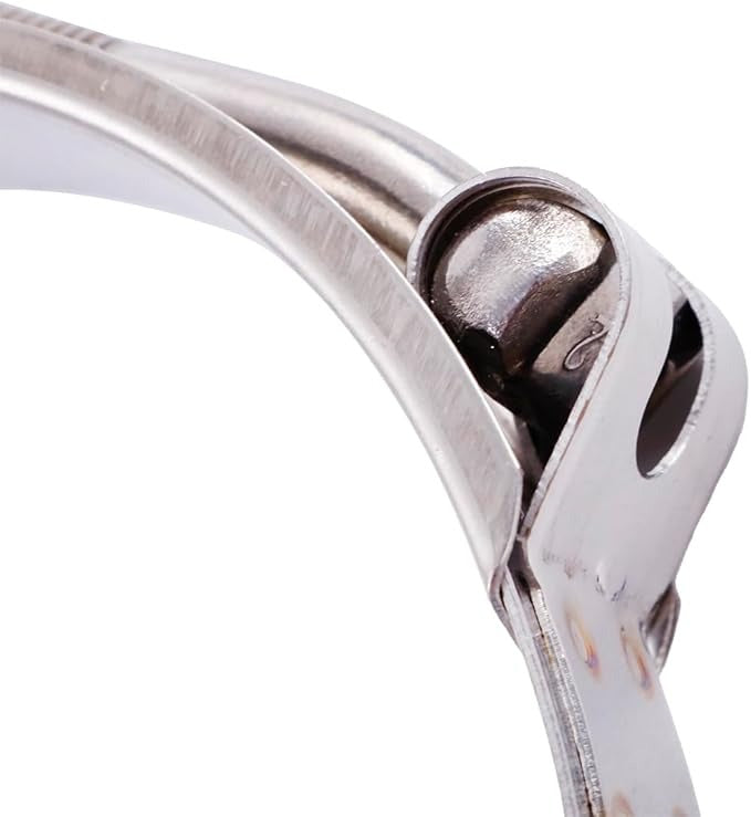 abrazaderas de manguera de acero inoxidable de 2 pulgadas, rango de abrazadera de 2.2 a 2.5 pulgadas (2.205-2.520 in) para abrazaderas de manguera de admisión turbo