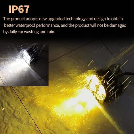 LED Driving Fog Lights Double Color Amber/Yellow+White 2Pcs 3Inch 40W Super Bright LED Pod Lights