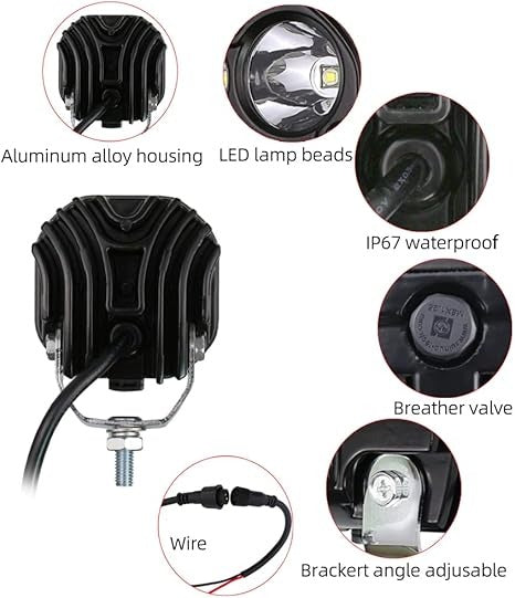OVOVS 40W LED Work Light COMBO Beam (pack of 2)
