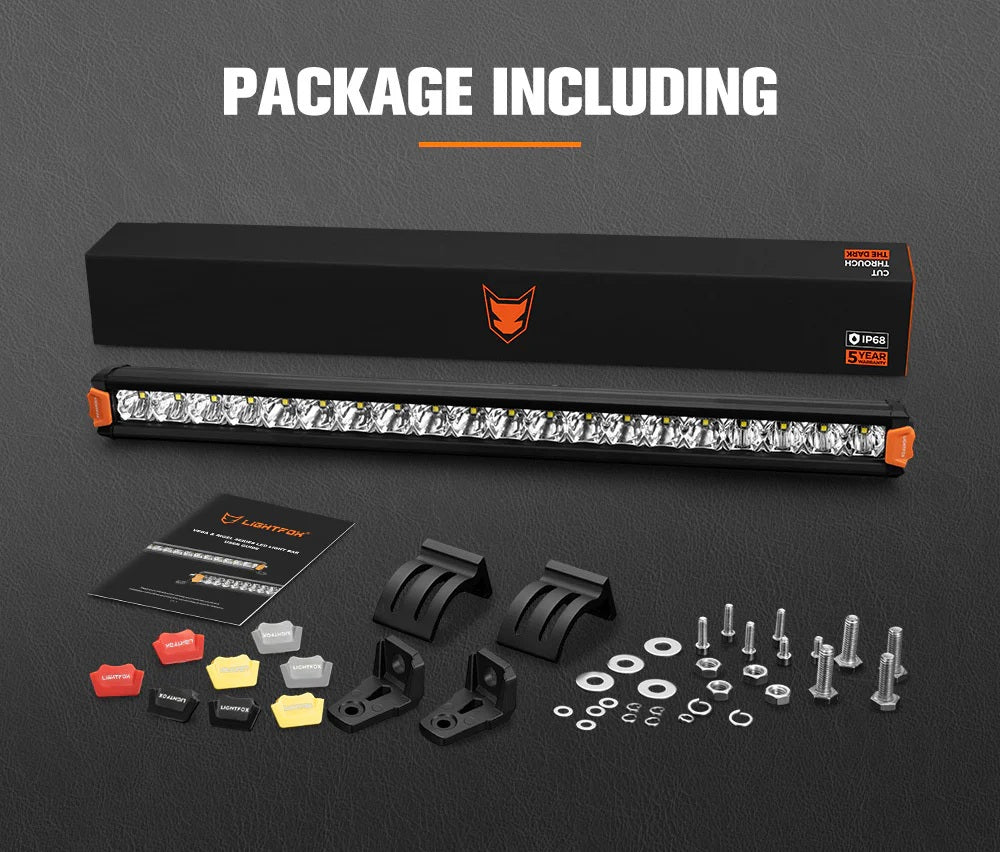 LIGHTFOX Vega Series 20inch Osram LED Light Bar 1Lux @ 453m 12,580 Lumens