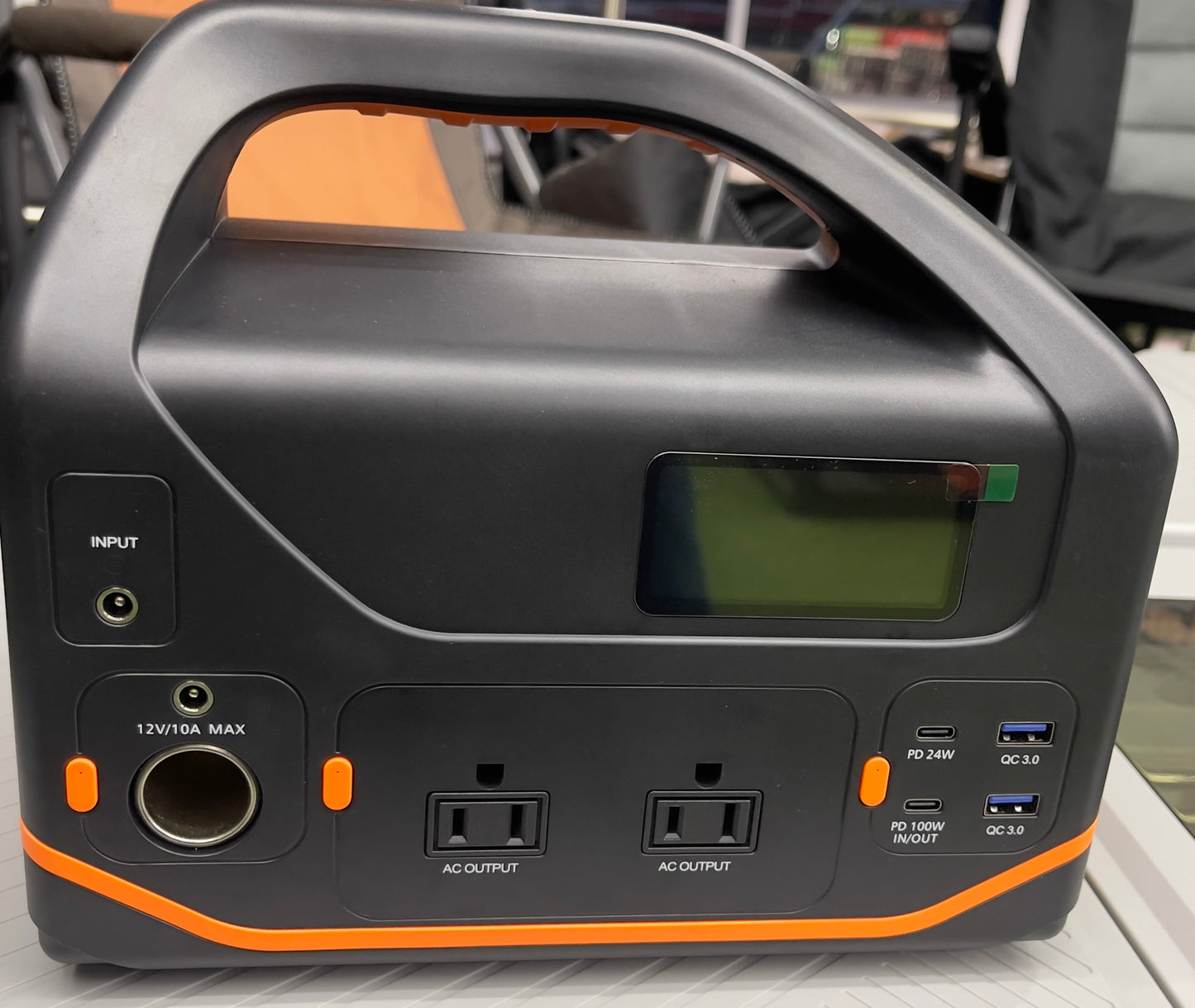 Batería de litio portátil, central eléctrica DW600, soporte de carga solar, multiple puerto de USB, protección de sobre corriente/bajo voltaje/sobre temperatura/corto circuito