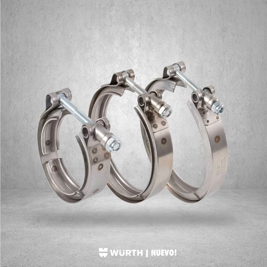 WURTH ABRAZADERA V-BAND INOX 304 (VER OPCIONES DE TAMAÑO)