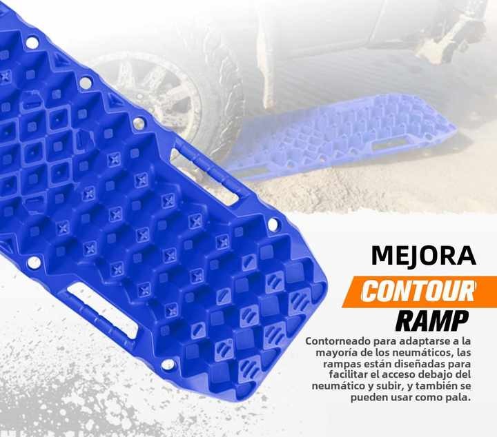BUNKER INDUST SAND SNOW MUD TRAX 4WD 10T RECOVERY TRACKS BLUE (1PAR)