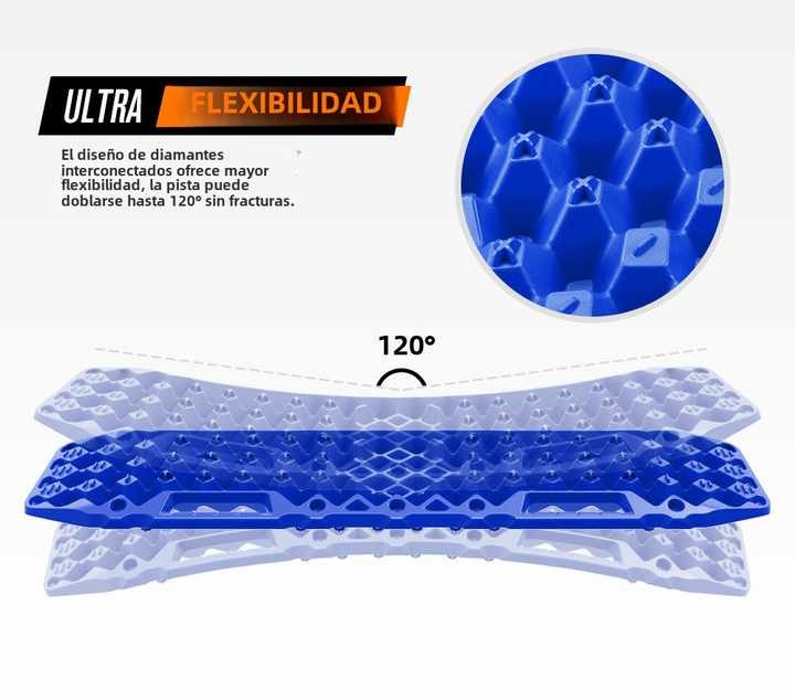BUNKER INDUST SAND SNOW MUD TRAX 4WD 10T RECOVERY TRACKS BLUE (1PAR)