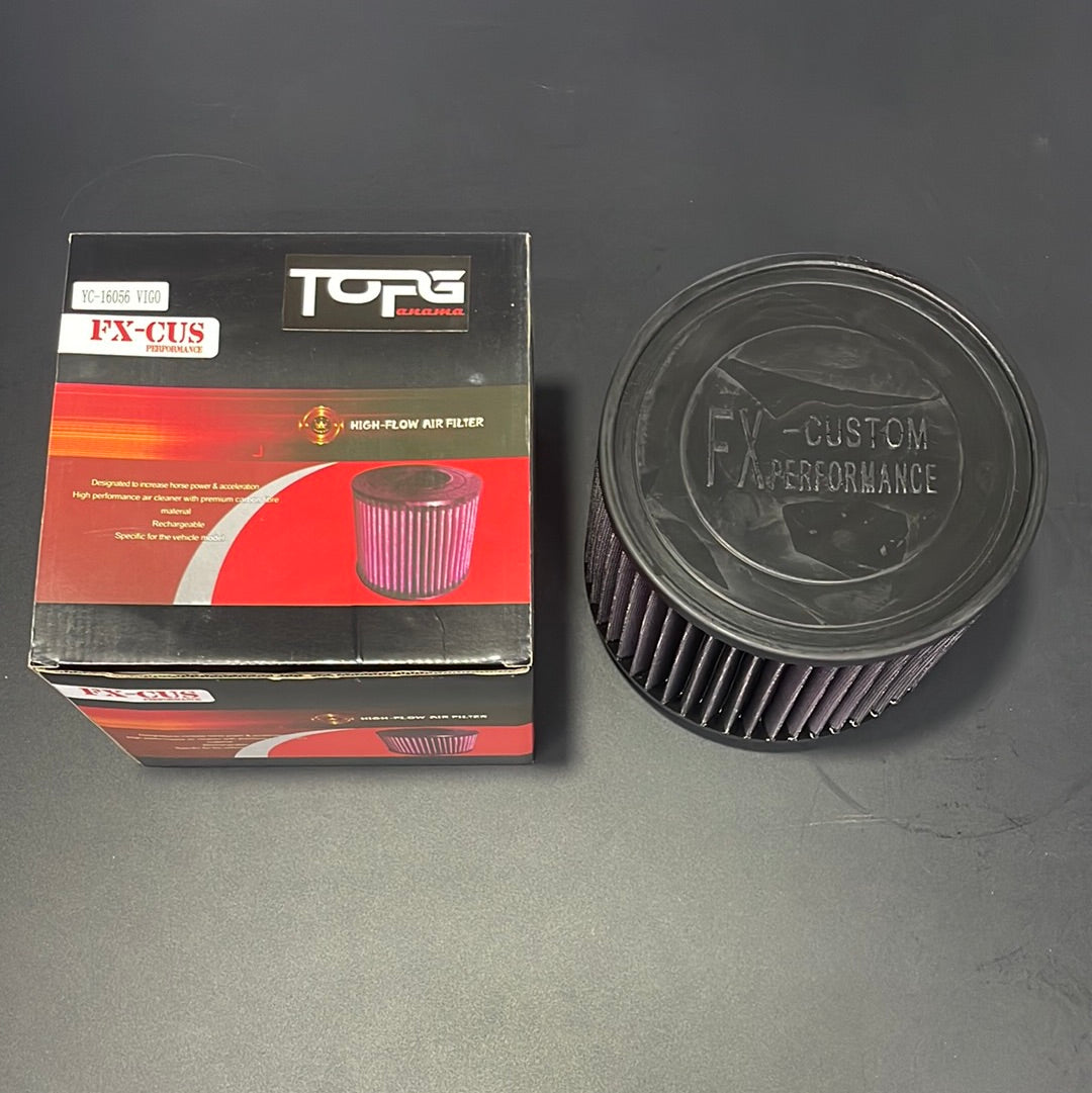 FILTRO DE AIRE DE MOTOR ALTO FLUJO LAVABLE FX-CUS/TOPG TOYOTA HILUX VIGO
