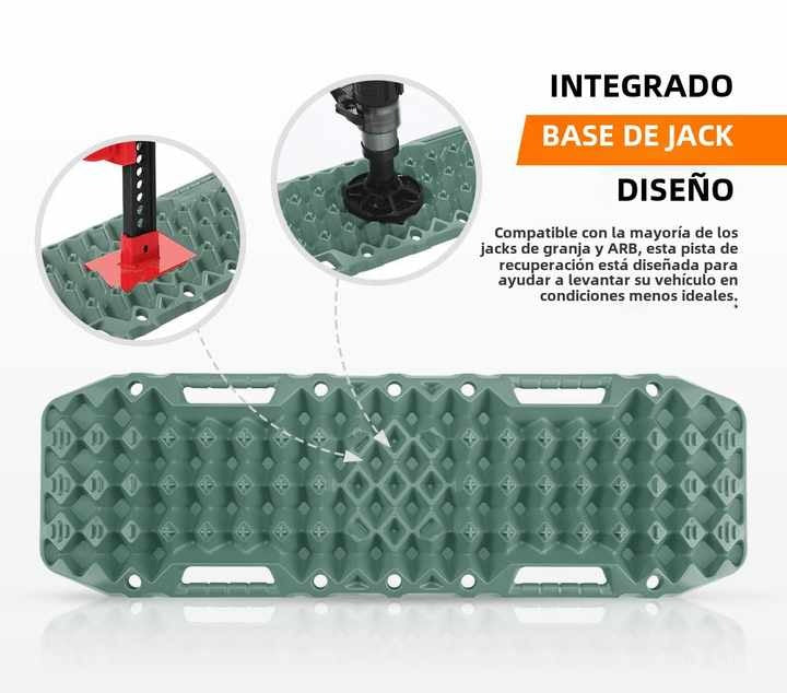 BUNKER INDUST SAND SNOW MUD TRAX 4WD 10T RECOVERY TRACKS GREEN (1PAR)