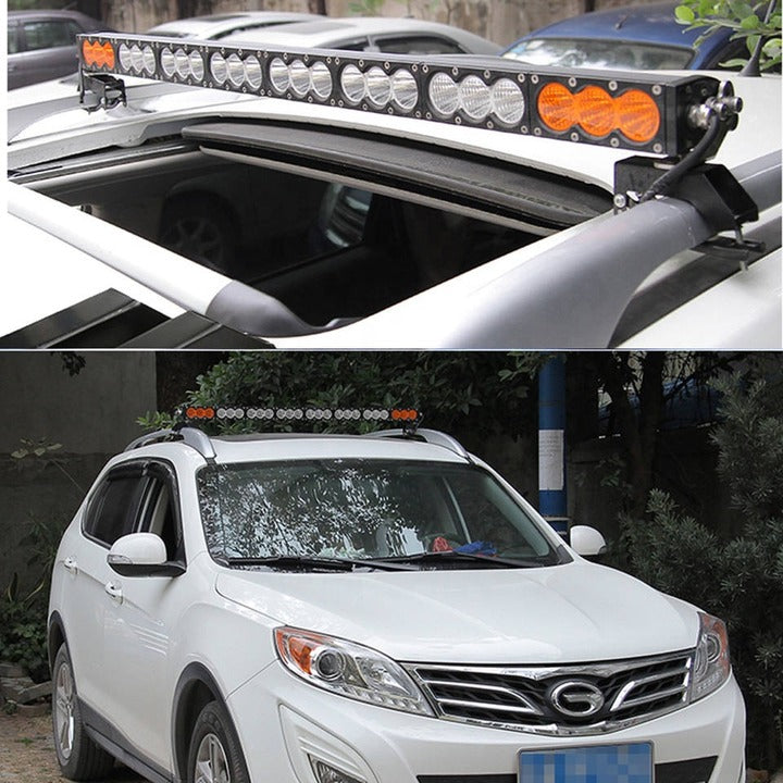 Super Bright Off-Road LED Light Bar DUAL COLOR FLOOD+SPOT
