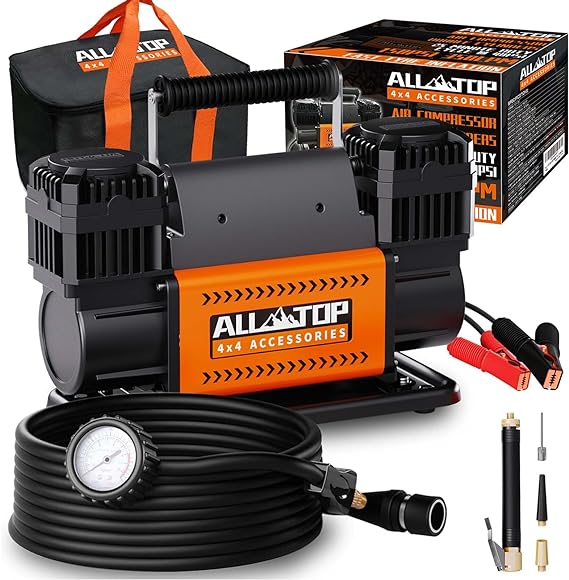 ALL-TOP KIT DE COMPRESOR DE AIRE DOBLE MOTOR 12V