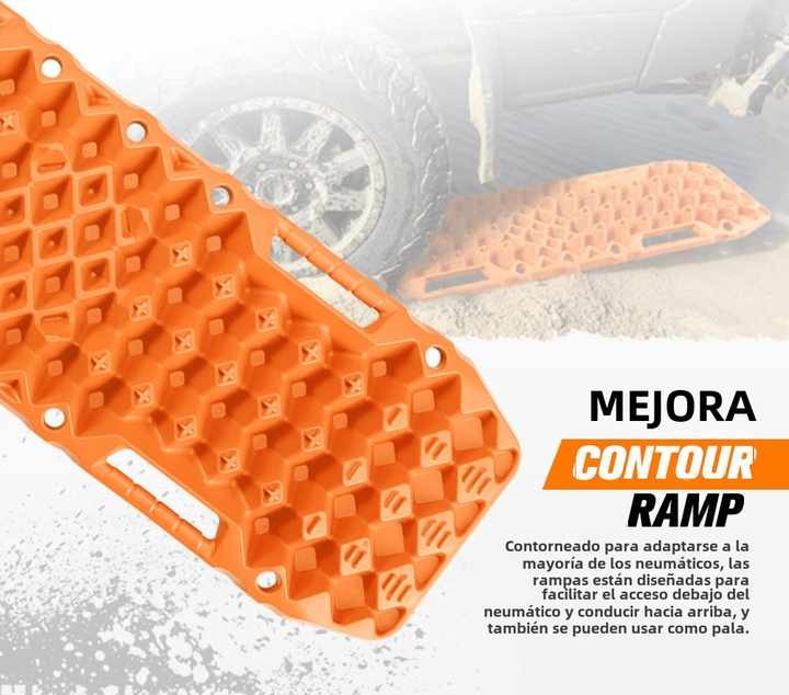 BUNKER INDUST SAND SNOW MUD TRAX 4WD 10T RECOVERY TRACKS ORANGE (1PAR)