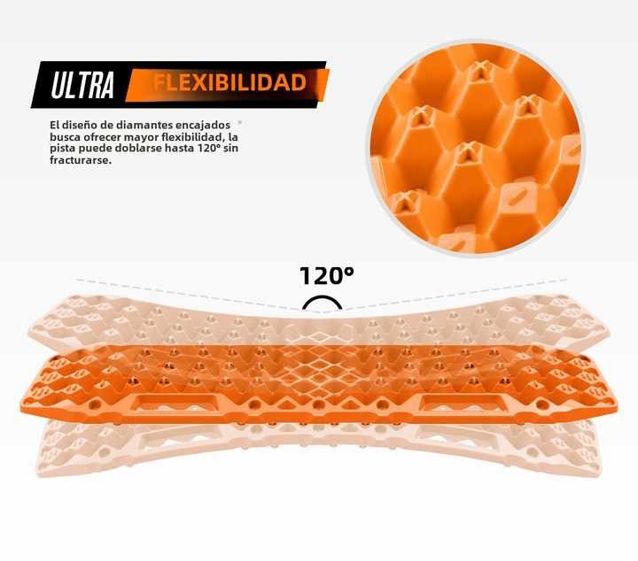 BUNKER INDUST SAND SNOW MUD TRAX 4WD 10T RECOVERY TRACKS ORANGE (1PAR)