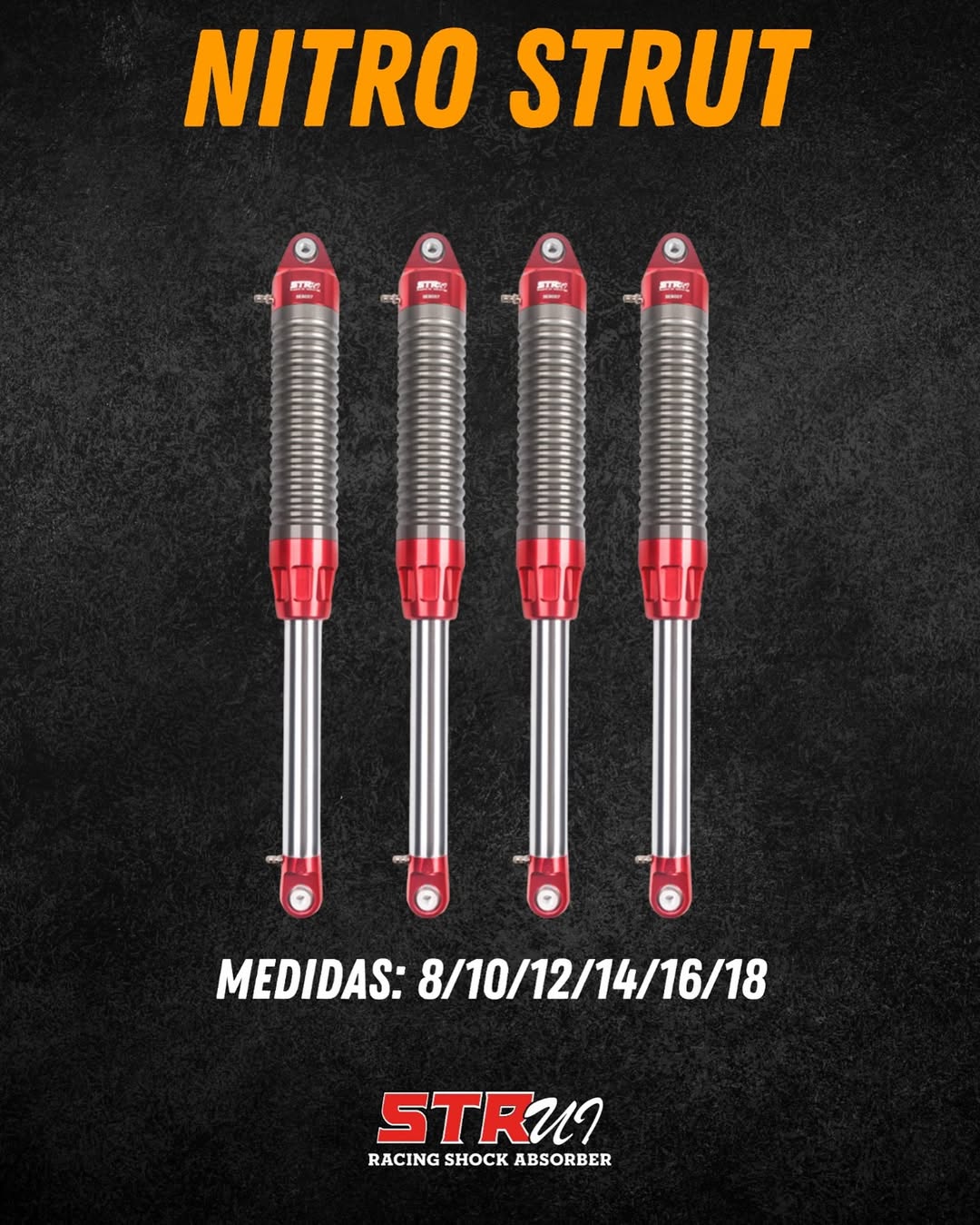 STR AMORTIGUADORES NITRO STRUT (ver tamaños disponibles)