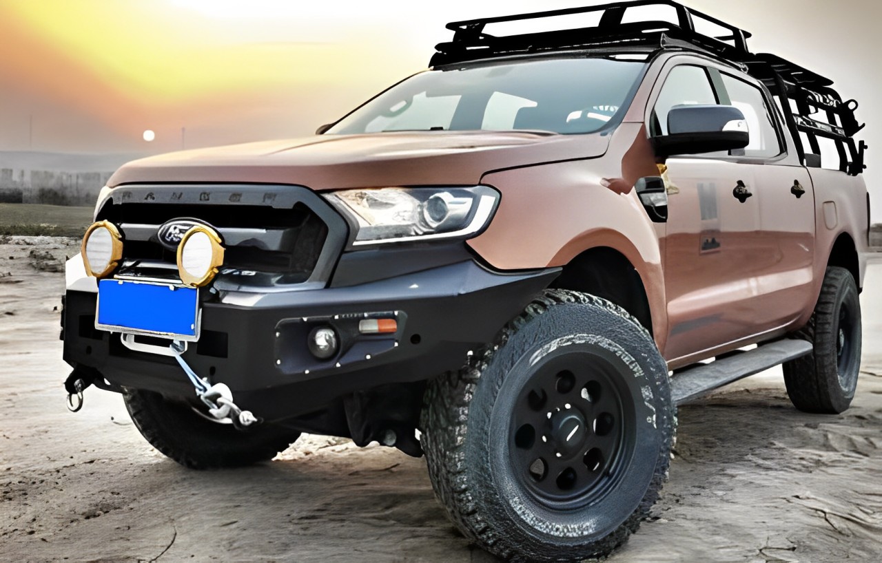 DEFENSA DELANTERO METAL PARA FORD RANGER 2016-2019