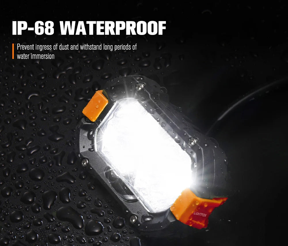 LIGHTFOX Pair 4inch Osram LED Work Lights 1Lux @ 393m 4,600Lumens