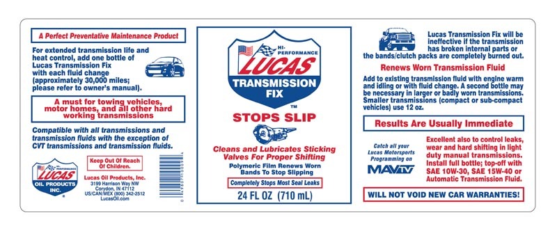 LUCAS OIL TRANSMISSION FIX STOP SLIP 24FL OZ 710ML