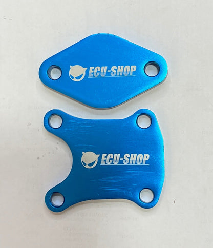 ALUMINUM EGR DELETE PLATE/ PLACA DE BLOQUEO PARA EGR ALUMINIO (VER VARIOS MODELOS)