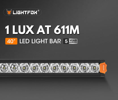 LIGHTFOX Vega Series 40inch Osram LED Light Bar 1Lux @ 611m 25,160 Lumens