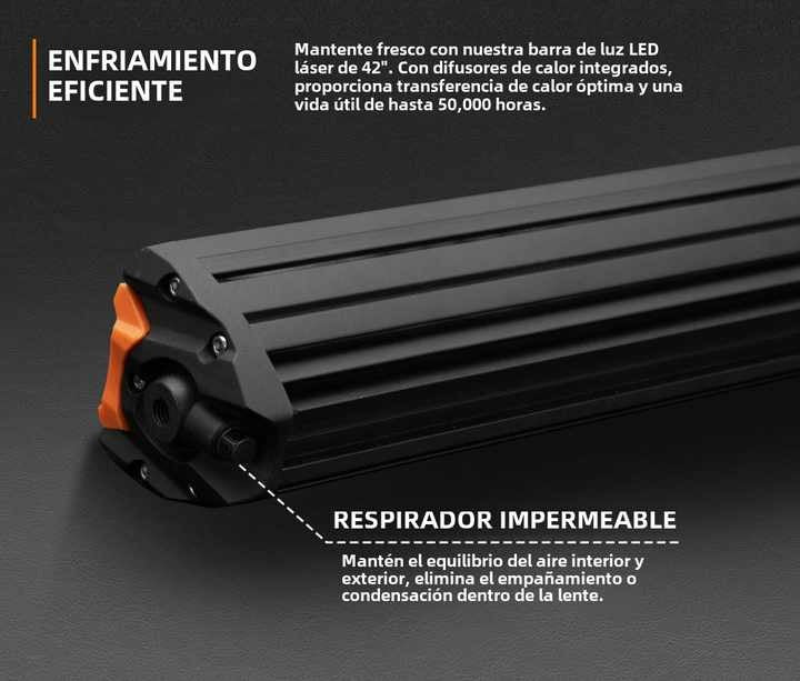 LIGHTFOX Rigel Series 42Inch 228W Led Light Bar Double Row Osram Led Laser 1 Lux @ 1285M 9,650 Lumens