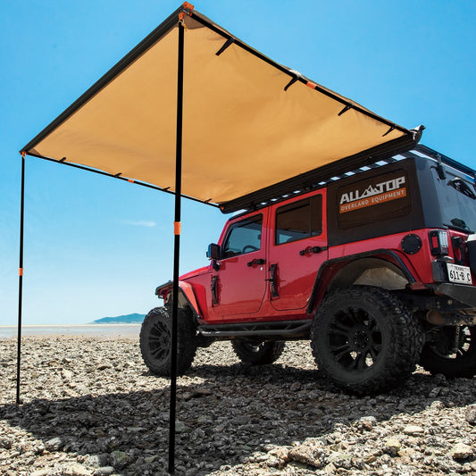 ALL-TOP Toldo universal multilateral, impermeable, antidesgarro, resistente a los rayos ultravioletas, extensión de toldo para mayor privacidad y sombra (ver tamaños disponibles)
