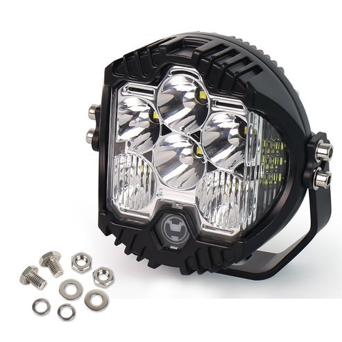 OVOVS Waterproof 5 Inch Led Work Light Pod With Amber Back Light DRL