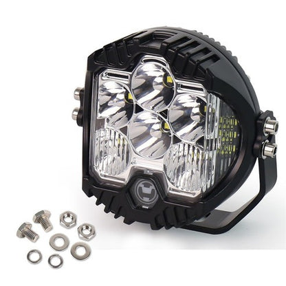 OVOVS Waterproof 5 Inch Led Work Light Pod With Amber Back Light DRL