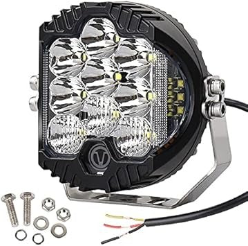 OVOVS 7 Inch 90W CLEAR LENS LED Work Light Bar Side Shooter IP67 Waterproof