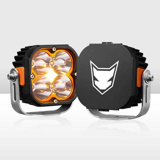 LIGHTFOX Cygnus Series Pair 5inch Osram LED Pod Lights 1Lux@396m 7,053Lumens