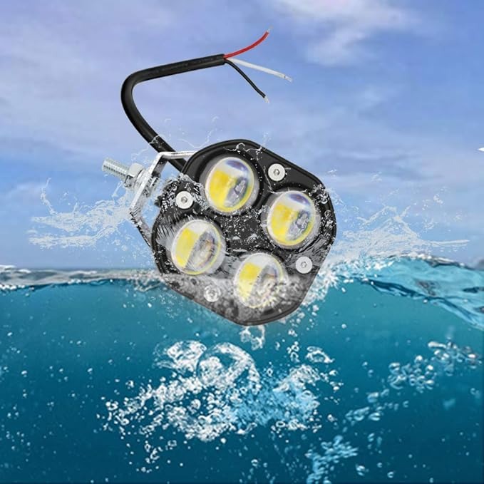 Luces LED antiniebla de conducción, luces antiniebla ámbar/amarillo blanco de doble color, 2 unidades de 40 W 3 pulgadas, luces LED de conducción todoterreno, luces auxiliares de trabajo 2PACK