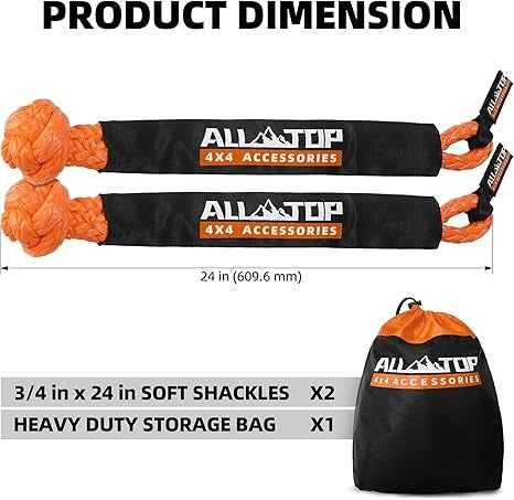 ALL-TOP GRILLETE SINTETICO 66,200 LIBRAS (2pack)
