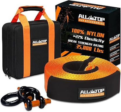 ALL-TOP KIT DE RECUPERACION ESLINGA + 2 GRILLETES + BOLSO 35,000LBS