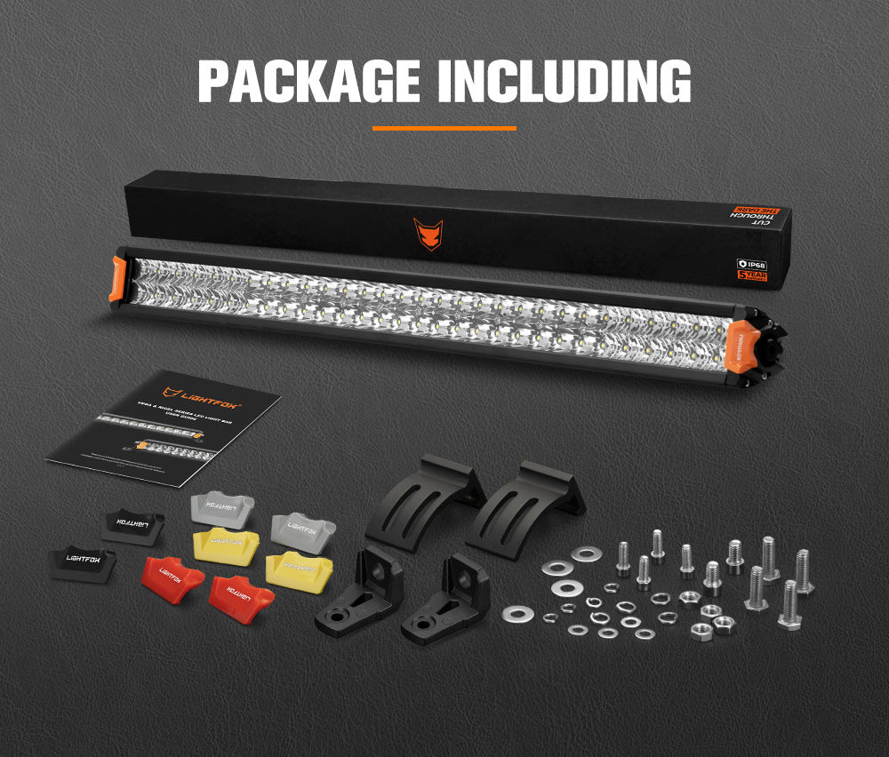 LIGHTFOX Rigel Series 30inch Osram LED Light Bar 1Lux @ 612m 22,644 Lumens