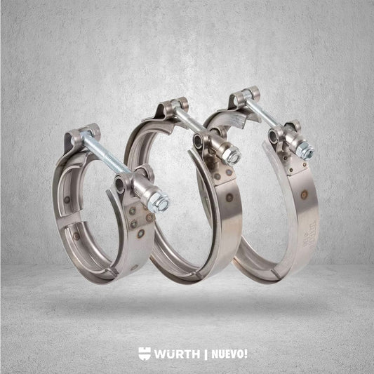 WURTH ABRAZADERA V-BAND INOX 304 (VER OPCIONES DE TAMAÑO)