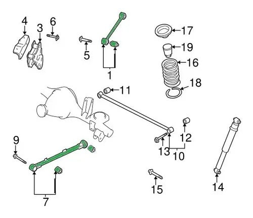 BUSHING REAR ARMS/BUJES DE BRAZOS TRASEROS PARA NISSAN PATROL