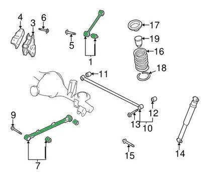 BUSHING REAR ARMS/BUJES DE BRAZOS TRASEROS PARA NISSAN PATROL
