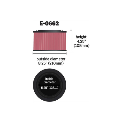 K&N FILTRO DE AIRE DE MOTOR PARA FORD RANGER Y MAZDA BT-50 MOTORES DIESEL 3.2L Y 2.2LO 2012 EN ADELANTE