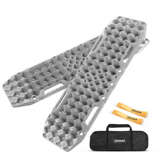 BUNKER INDUST SAND SNOW MUD TRAX 4WD 10T RECOVERY TRACKS GREY (1PAR)