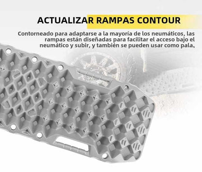 BUNKER INDUST SAND SNOW MUD TRAX 4WD 10T RECOVERY TRACKS GREY (1PAR)