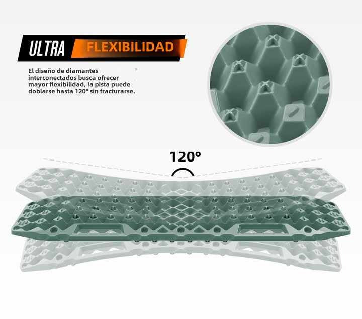 BUNKER INDUST SAND SNOW MUD TRAX 4WD 10T RECOVERY TRACKS GREEN (1PAR)