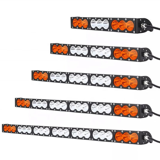 Super Bright Off-Road LED Light Bar DUAL COLOR FLOOD+SPOT