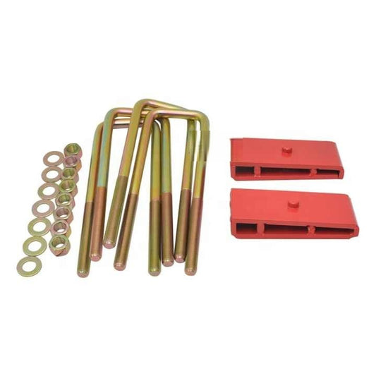 REAR LEAF SPRING LIFT BLOCK KIT/KIT BLOQUE CALZAS DE ELEVACION PARA MUELLES